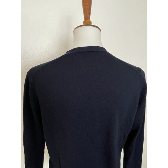Uniqlo Sweater Cardigan V Neck Button Front Wool Knit - Picture 5 of 8